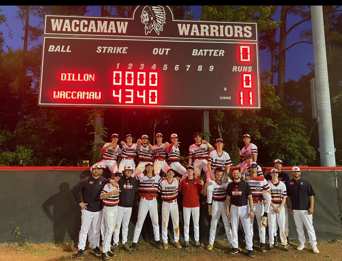 Congrats to @Waccamaw_bsbl! 💪🏻💪🏻Region VII AAA Champs! Love being the underdog! #eyeontheprize