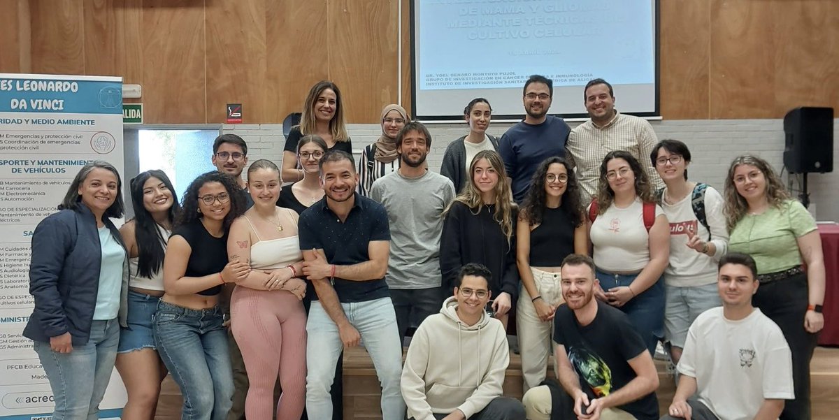isabial_iis's tweet photo. ✨El pasado 15 de abril los alumnos del IES Leonardo Da Vinci descubrieron los principales resultados de investigación relacionados con los cultivos celulares del Grupo 9 y 48  de ISABIAL.

Un seminario que supone un paso más en nuestro compromiso con la #educacióncientífica https://t.co/v41zT7O6hL