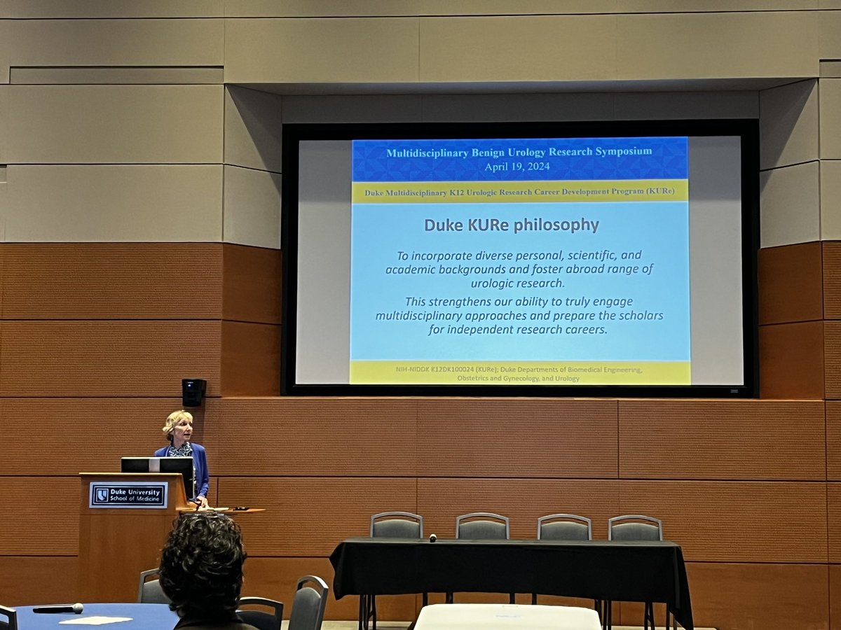 Kicking off the KURe Multidisciplinary Benign Urology Symposium 2024 with an address by our amazing leader, Dr. Cindy Amundsen. @dukeobgyn @DukeUrology