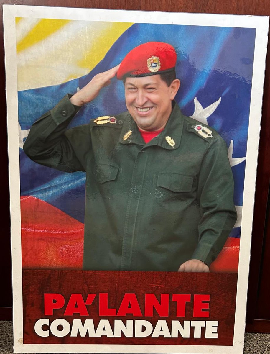 Commandant, Hugo Chavez the leader of the Bolivarian revolution the revolution indeed won’t be televised !!!