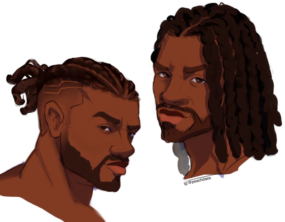 baptiste in different hair styles sketches 

#Overwatch2