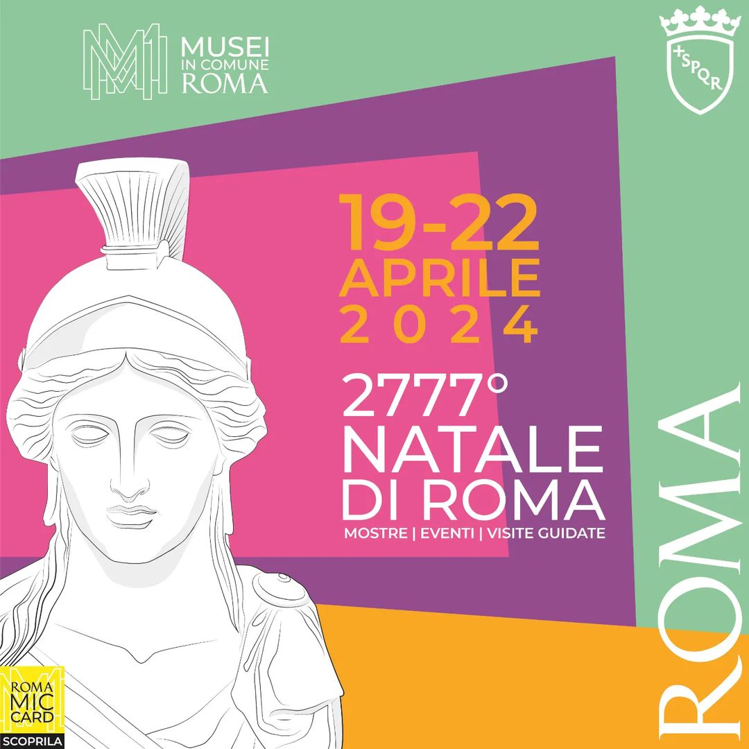 ✨ Oggi #Roma festeggia il 2777° anniversario dalla sua fondazione. In programma incontri, visite, mostre e spettacoli. Festeggia insieme a noi! 👉 bit.ly/NataleDiRoma20… #NataleDiRoma #NataleDirRoma2024 #21aprile @museiincomune @culture_roma @Sovrintendenza @Turismoromaweb