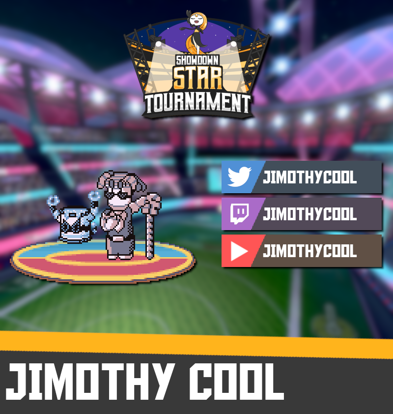 A gen 3 battles enthusiast who provides all kind of competitive Pokémon related content to his audience, @jimothycool will be our third participant to this Showdown Star Tournament! Looking forward to see how he will do in this event!