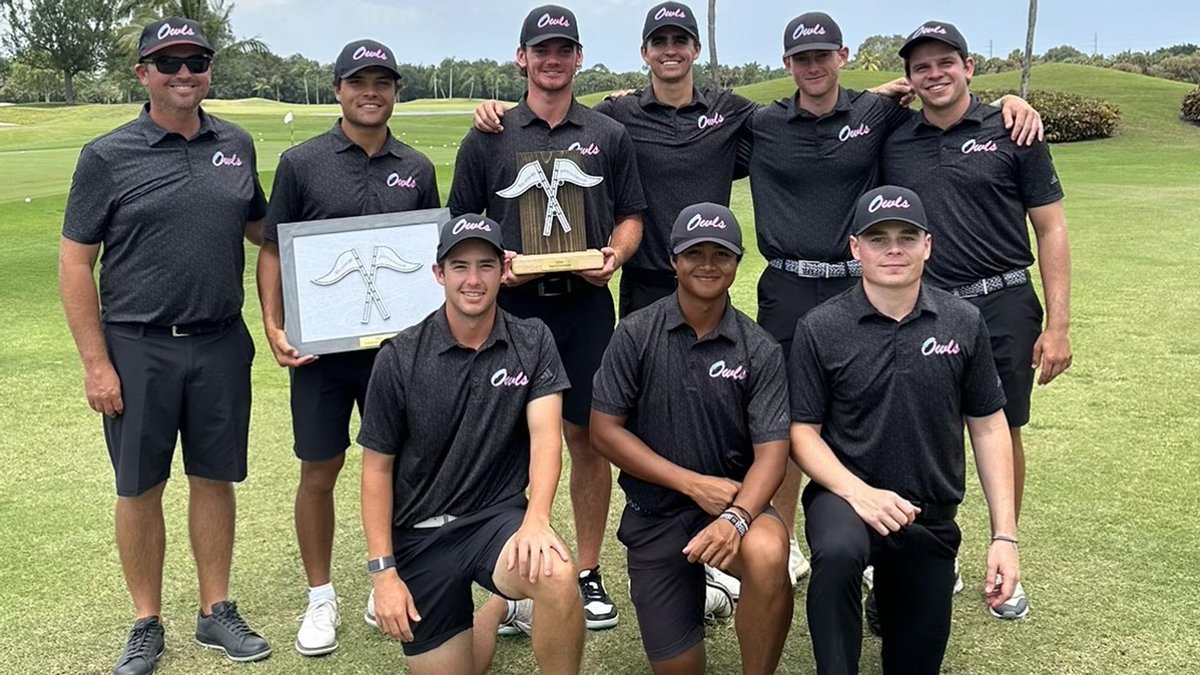 Good luck to the #FAU men’s golf team, which is competing in the @American_Conf Championship today! Go Owls! @FAUMGolf #WinningInParadise