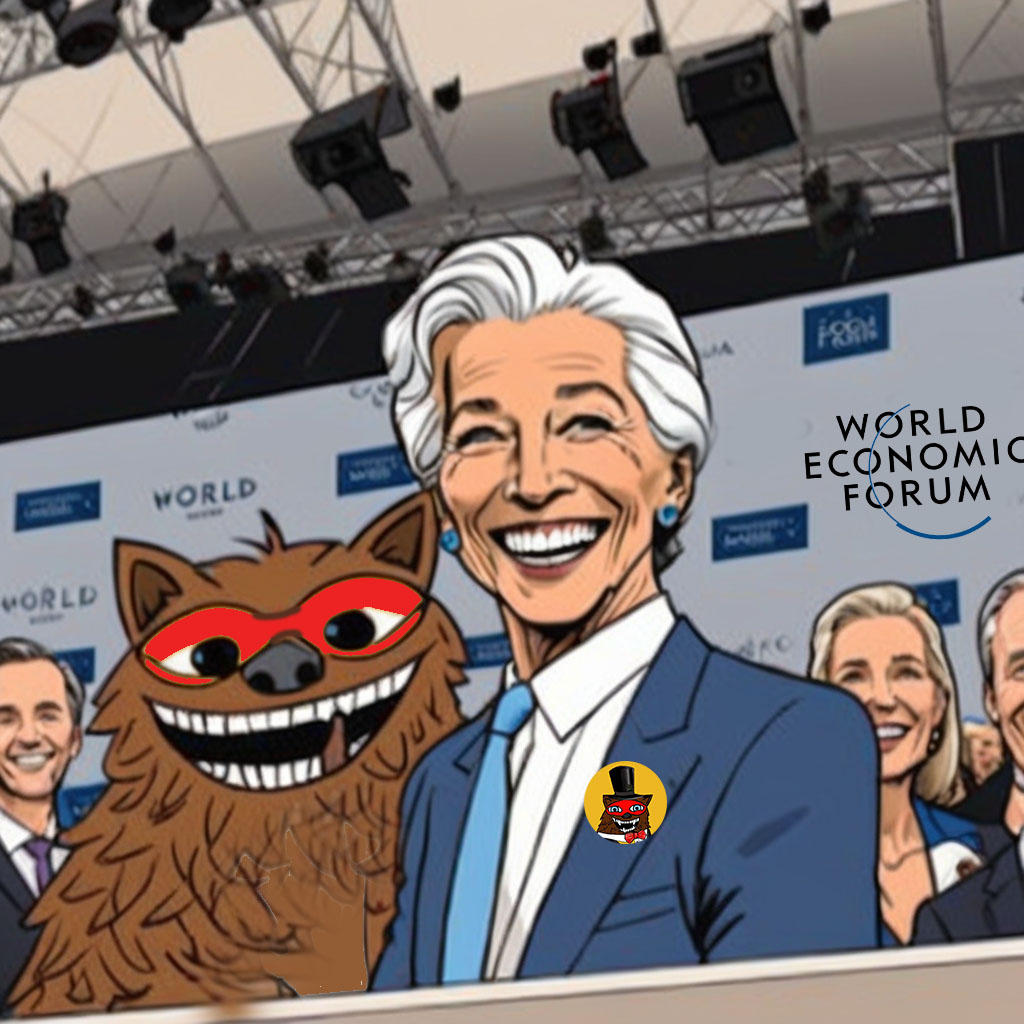 You will own $BEAR and be happy. Here's a picture of BEAR and his good friend @Lagarde @wef davos: