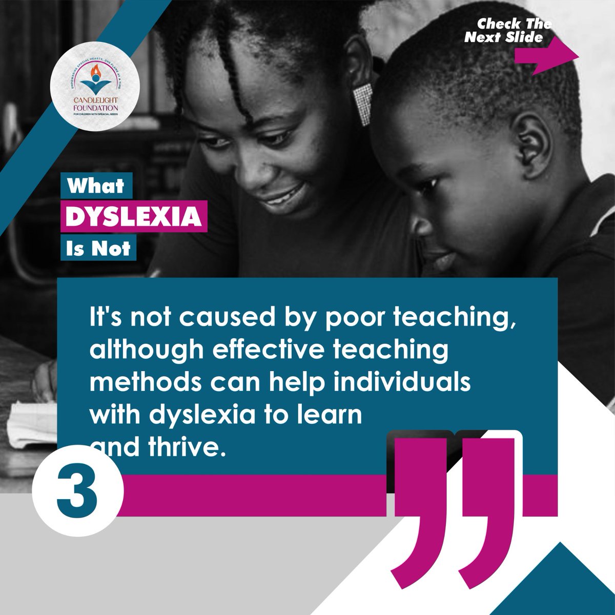 Often times we assume what Dyslexia is whereas it is not . Here we debunk certain stereotypes of what Dyslexia is.

#CandleLightFoundation #SpecialNeedSupport #YouAreNotAlone #Dyslexia #ADHD #Austism #WeTSR