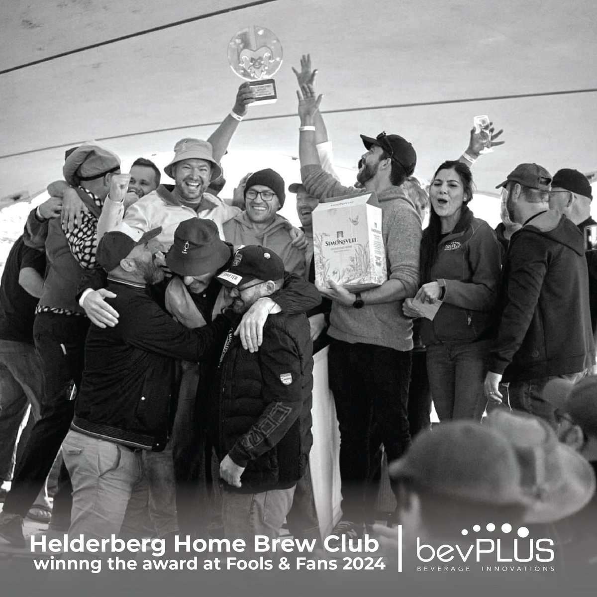Another well done to the Helderberg Homebrew Club for winning 1st prize for the National Interclub competition at <a href="/foolsandfans/">Fools And Fanatics</a>. All (14) clubs were given a style to brew and this year it was a Czech Pils.

#bevPLUS #beerawards #beerlover #southafrica #brewingequipment