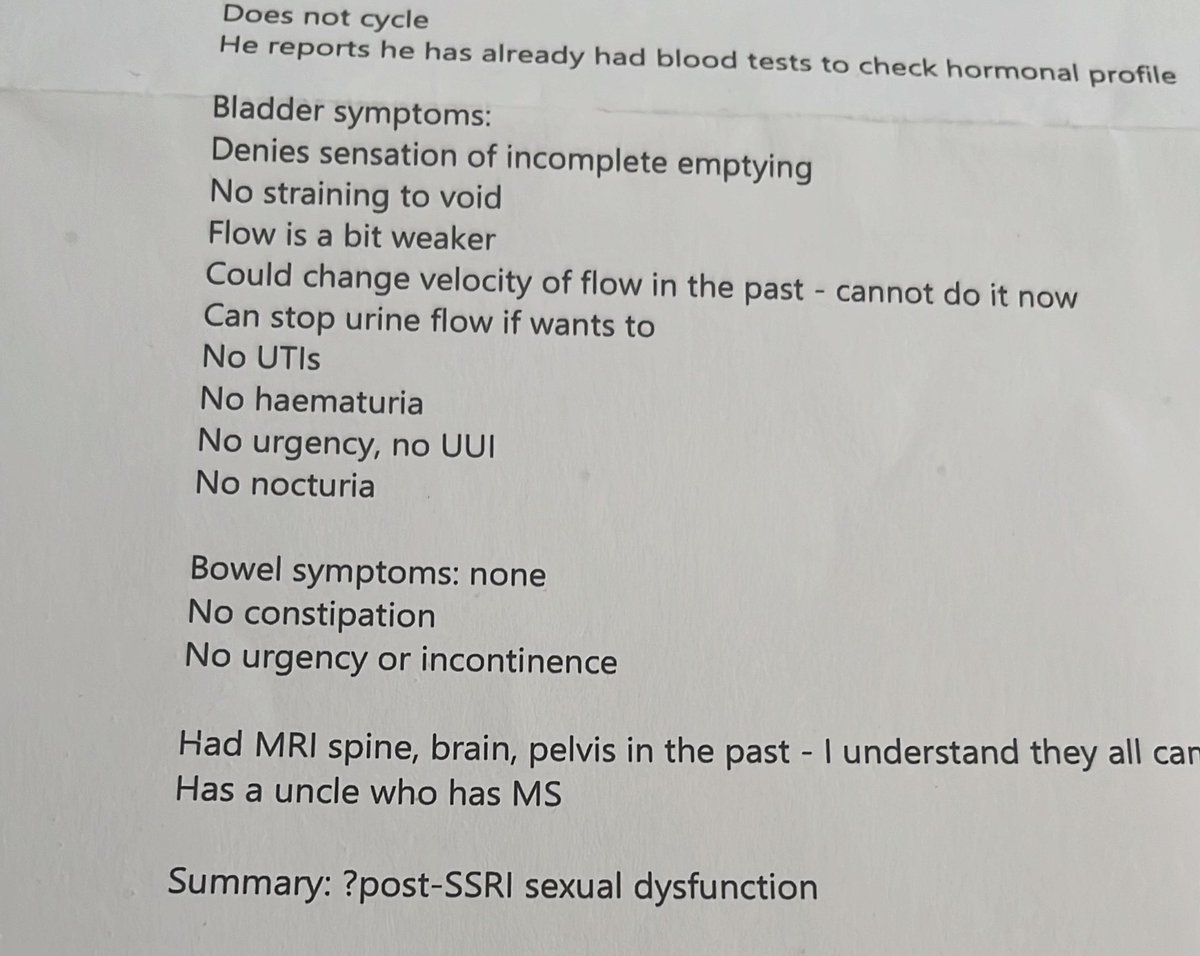 Clinical letter from my UCL consultation. They’ve suggested PSSD, even though this was not mentioned/discussed during my call, which is further evidence they know exactly what PSSD is. Psychiatry may not recognise us, but other specialists certainly do.