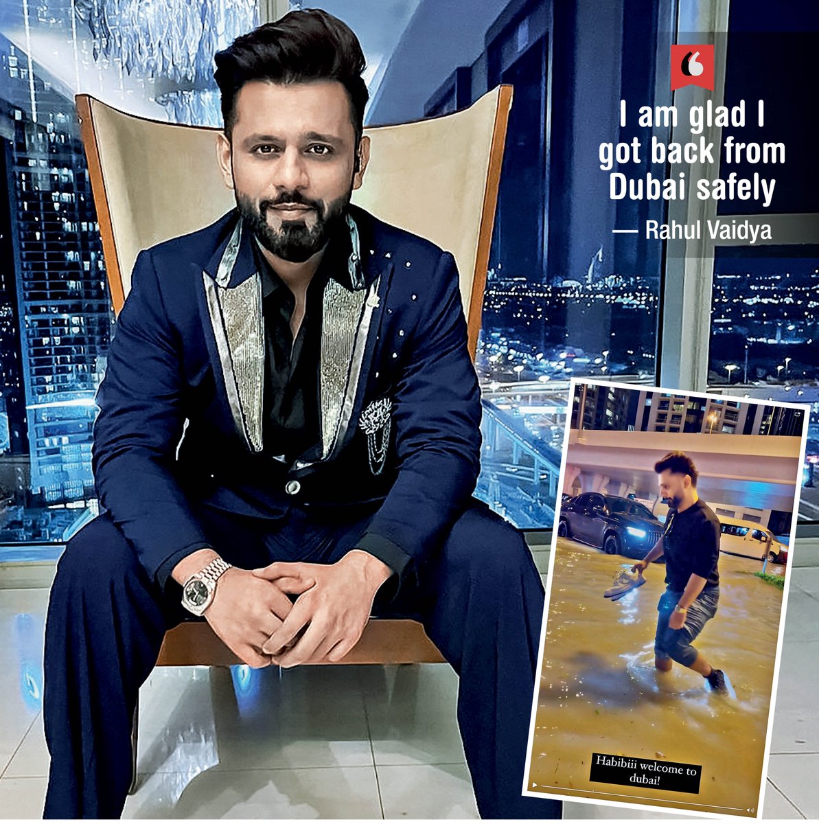 #DubaiRains: @rahulvaidya23 on how he was stuck in Dubai during the heavy rains Read: shorturl.at/I0148 #DubaiFlooding #Dubaifloods #Rahulvaidya