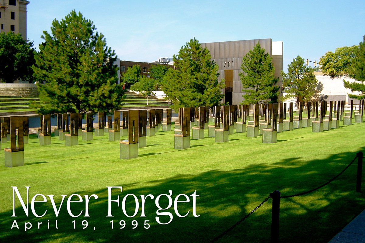 There is a deadly price to sowing division &amp; hate. Evil attacked our state 29 years ago today, but from that horrific bombing emerged a resilience &amp; commitment to one another that came to be called the Oklahoma Standard. Let us always remember.