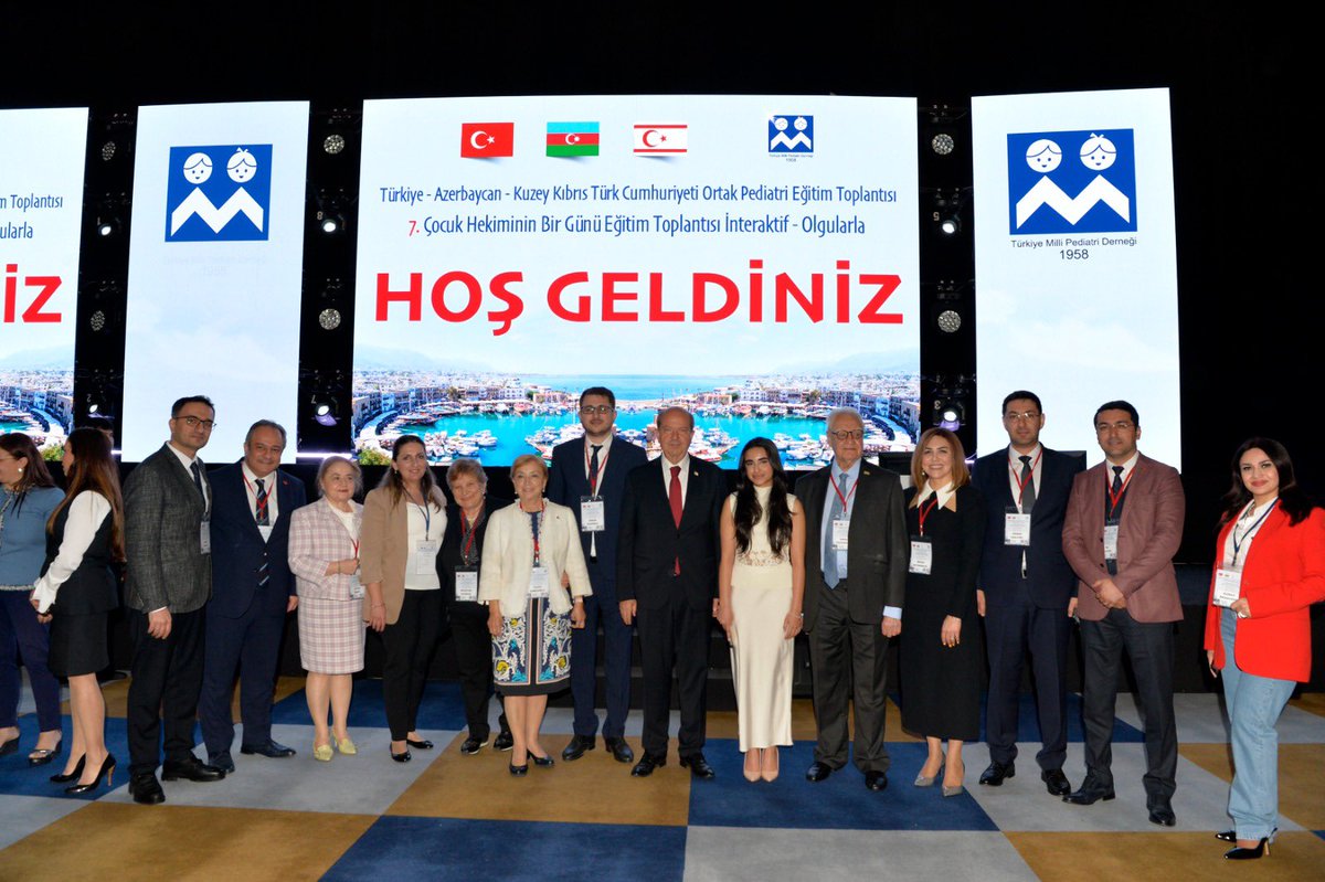 Cumhurbaşkanı @ErsinrTatar Türkiye, Azerbaycan ve Kuzey Kıbrıs Türk Cumhuriyeti Ortak Pediatri Eğitim Toplantısı’nın açılış oturumuna katıldı “3 devlet, tıpta güç birliği yapmalı ve potansiyellerini değerlendirmeli” kktcb.org/tr/cumhurbaska…
