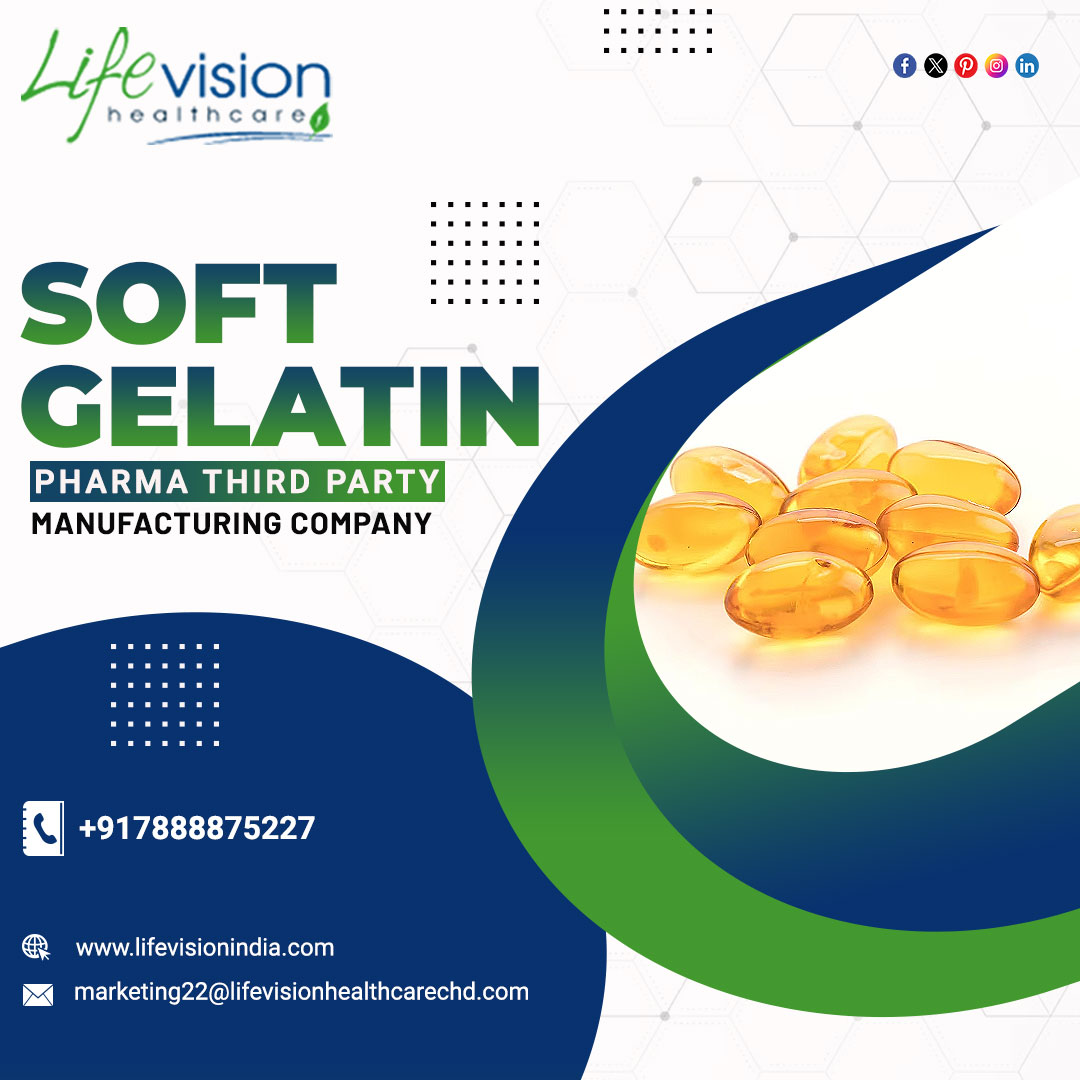 Lifevision India provides the best quality third-party soft gelatin manufacturing services.

Visit at - lifevisionindia.com/soft-gelatin 

#Softgelatin #gelatincapsules #lifevisioningindia #Tablets #ThirdPartyManufacturing #lifevision #pharma #qualityproduct #healthcare #pcdfranchise