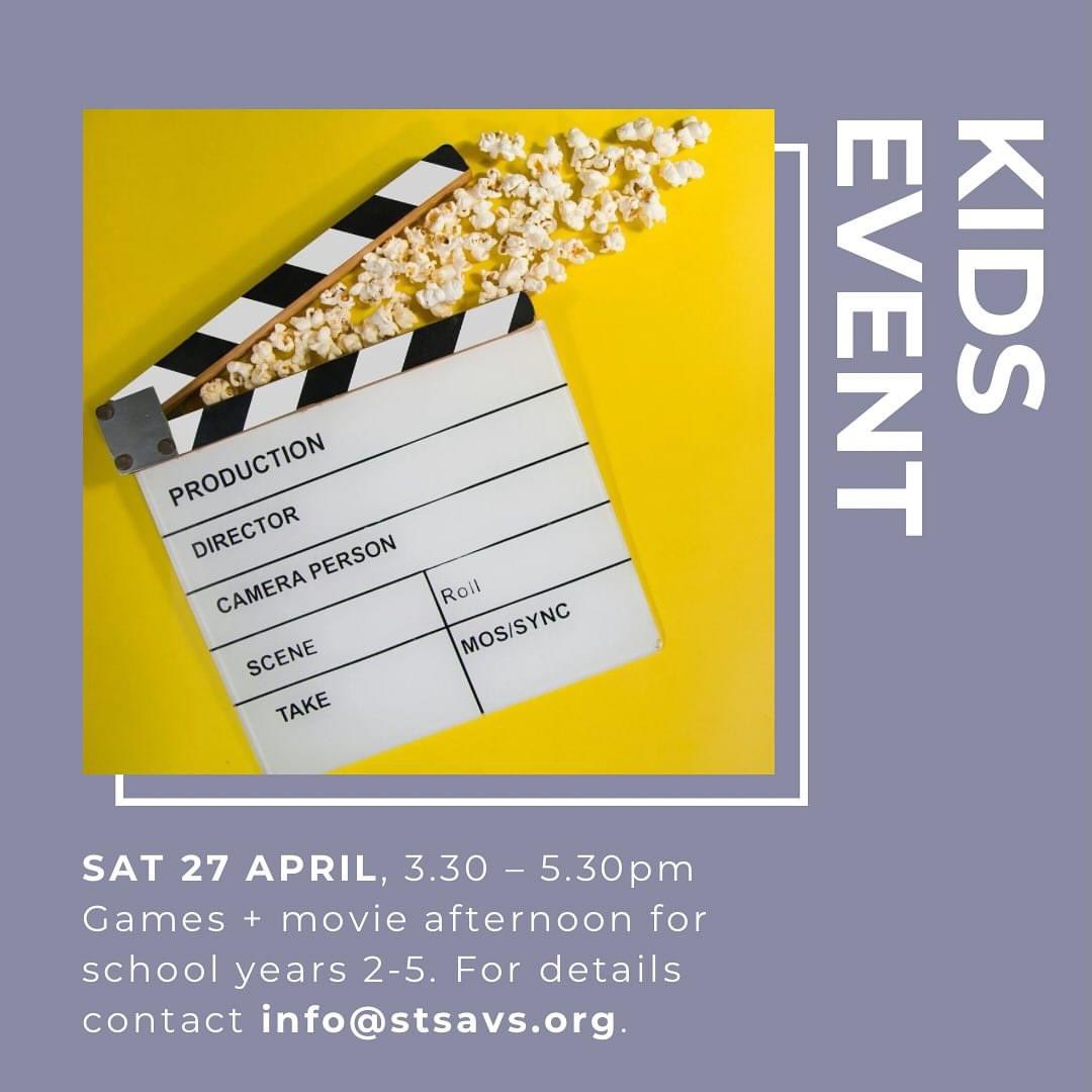EVENTS COMING UP // 

This Sat 20 April Join us for an evening of fellowship &amp; quizzing (questions are suitable for all ages) bring along family &amp; friends.

Sat 27 April, a games &amp; movie afternoon for school years 2-5, watching Trolls Band Together.

#events #stsavssunbury