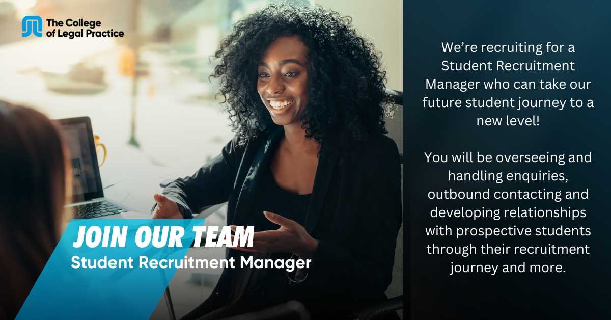 We're on the hunt for our next Student Recruitment Manager to join our team! This position is responsible for the management and delivery of the College’s student recruitment activities.

Explore more 🔗 lnkd.in/eqMNPyHd
#higheredjobs #vacancy #recruitment #lawschool