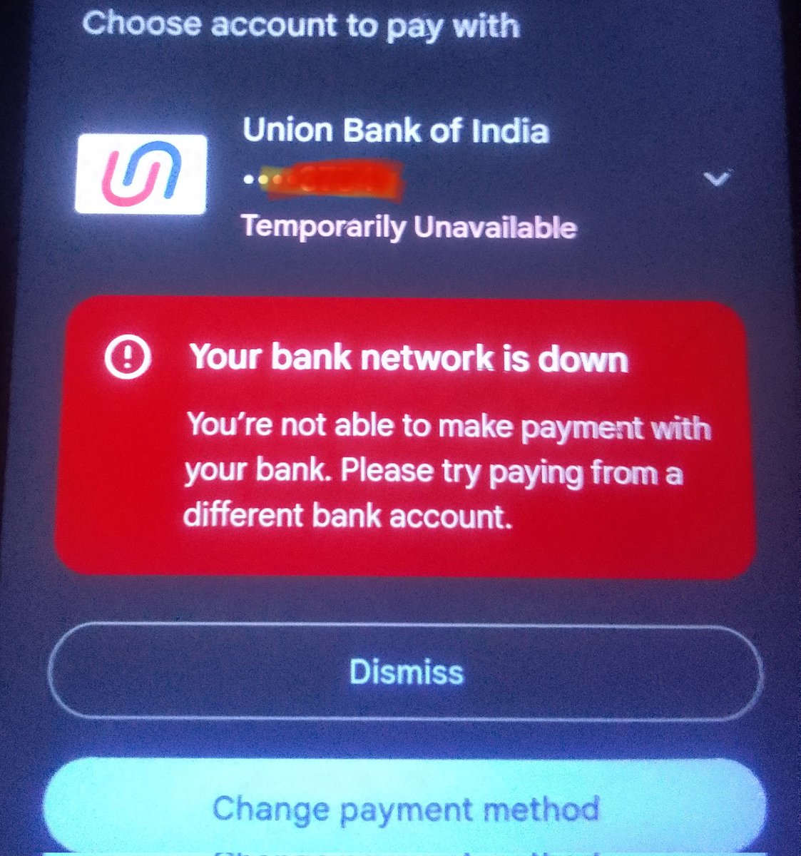 Why is this happening again & again?? Did anything serious take place with your banking services?  @UnionBankTweets @RBI 
#UnionbankofIndia