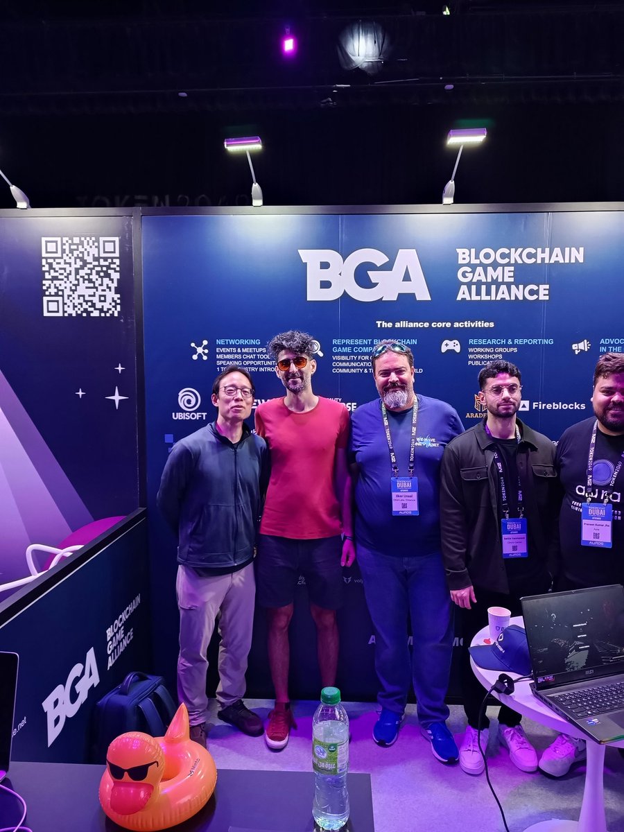 Gm everyone 🔆 Wish you all an amazing day 😇 Guess who stopped by the @BGameAlliance @PlayEldarune booth at #Token2024Dubai? Stay tuned for some exciting updates!