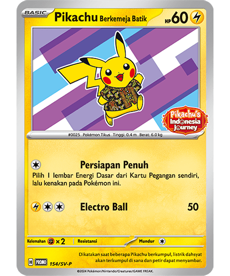 pikacards's tweet photo. Little is known at this point on release date or method to obtain, but another Pikachu wearing Batik card has been revealed!! 🔗: https://t.co/MaVq8PTNRj https://t.co/VfxzE08386
