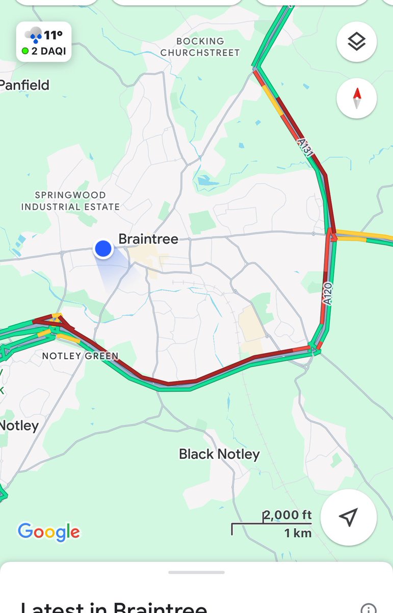 southeast_watch's tweet image. #a120 Braintree’s gridlocked
