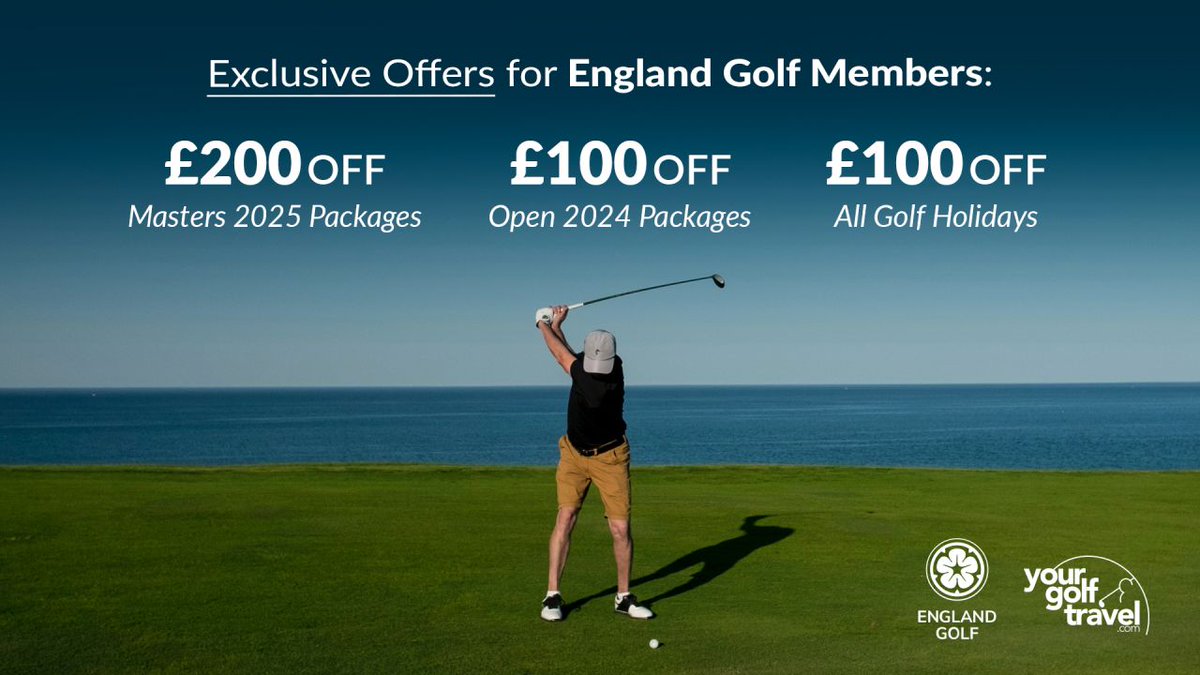 £200 off Masters packages if you're an England Golf Member 🏌️‍♂️🌺 Tick the Masters off your bucket list in 2025: yourgolftravel.com/england-golf