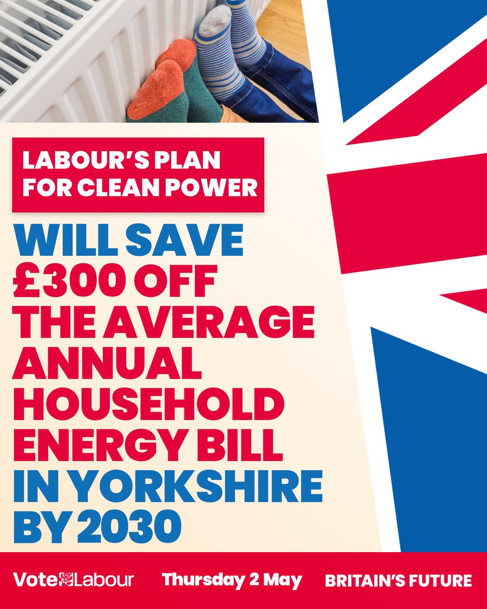 🌳 Labour’s Green Prosperity Plan 🌳 Labour has a plan to insulate Britain’s homes and upgrade our ports, creating over half a million jobs and boosting our energy independence.