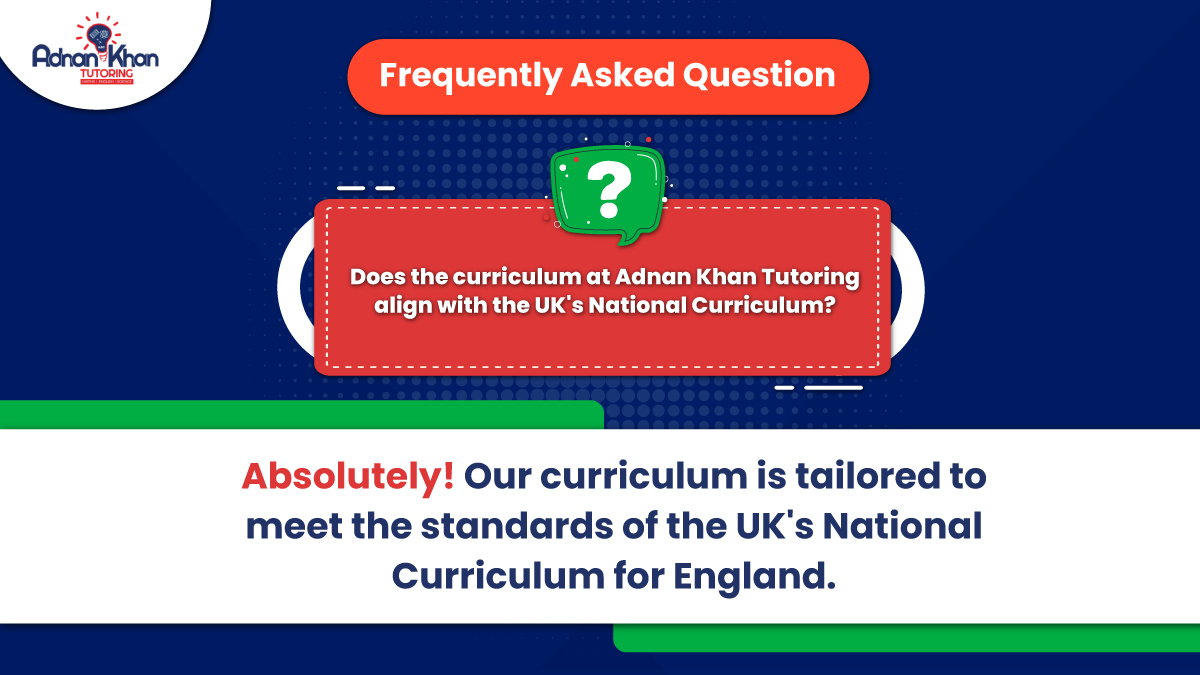 Answering your #FAQs! Is #AdnanKhanTutoring in sync with the #UKNationalCurriculum? Certainly! Our curriculum is meticulously designed to meet and exceed the standards set by the UK's National Curriculum.

#Signup today adnankhantutoring.co.uk/book-assessmen…