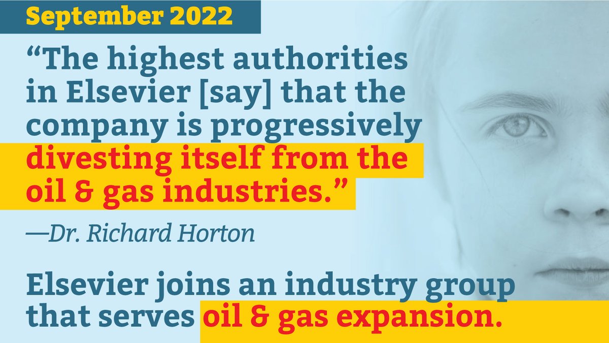 The same month @richardhorton1 was assured by @theLancet publisher #Elsevier that it was moving away from serving oil & gas, it joined an industry group founded by #bigOil to make fossil fuel expansion more profitable. Who's in this group?... 1/🧵