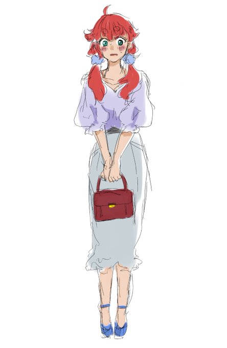 「bag long skirt」 illustration images(Latest)