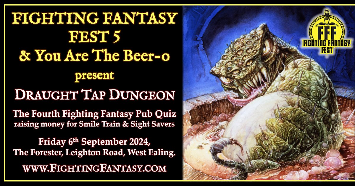 Fighting Fantasy Fest 5 &amp; You Are The Beer-o present: Draught Tap Dungeon dlvr.it/T5kCLm