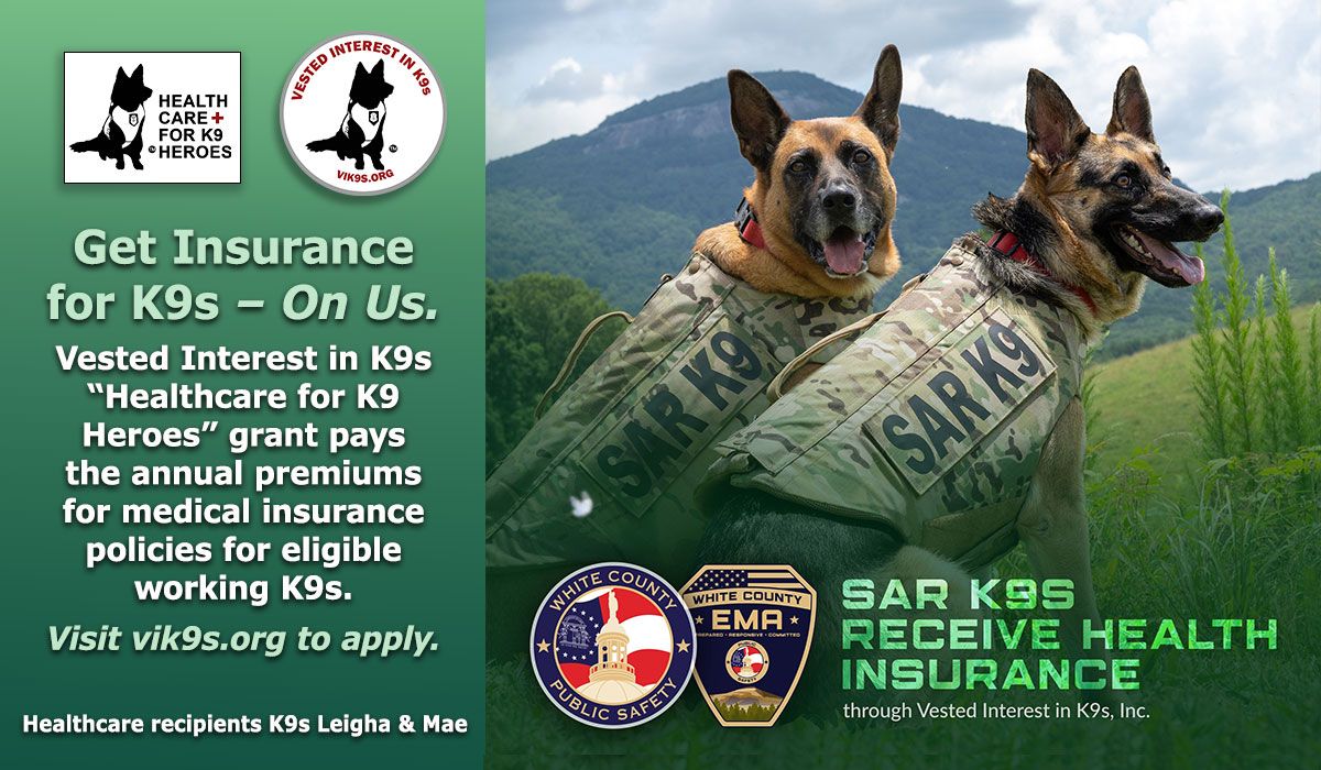 The Vested Interest in K9s Healthcare for K9 Heroes Program is just another way we help protect K9s. Visit our website for more information on this invaluable program: bit.ly/444NHZ4

#K9MedicalInsurance #ProtectingK9s #K9LivesMatter #VestedInterestInK9s #VIK9s