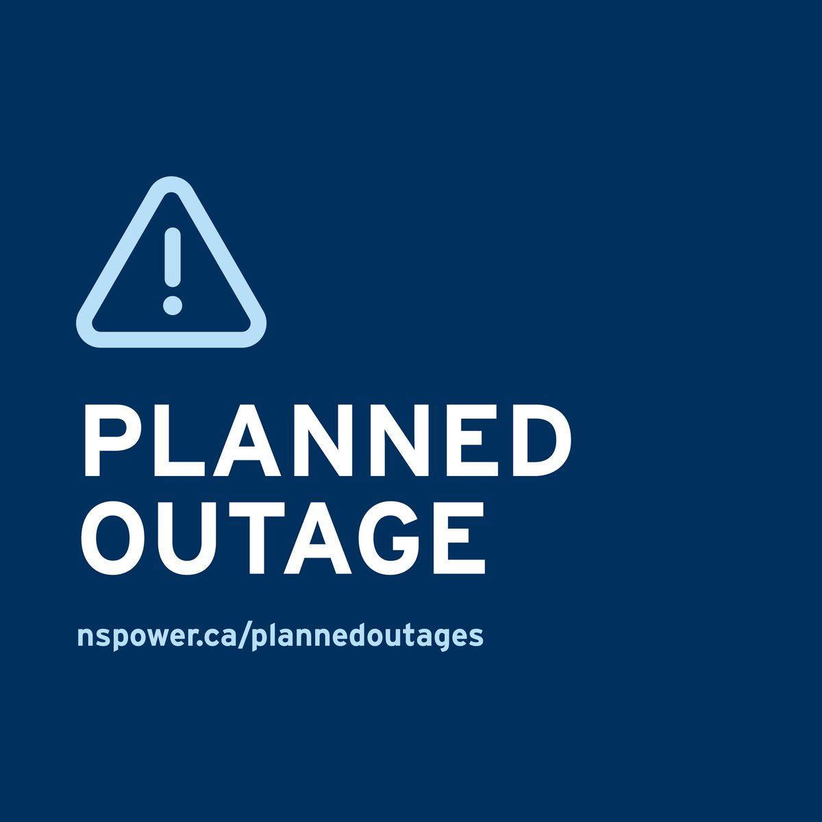 nspowerinc's tweet photo. A planned outage will affect customers in #BlackPoint, #Hubbards, #Chester, and surrounding areas on Sunday, April 21 between 2–6 AM. More information and a map of impacted customers can be found here: https://t.co/kJGzvLvABv. https://t.co/A7tjZUGXTj