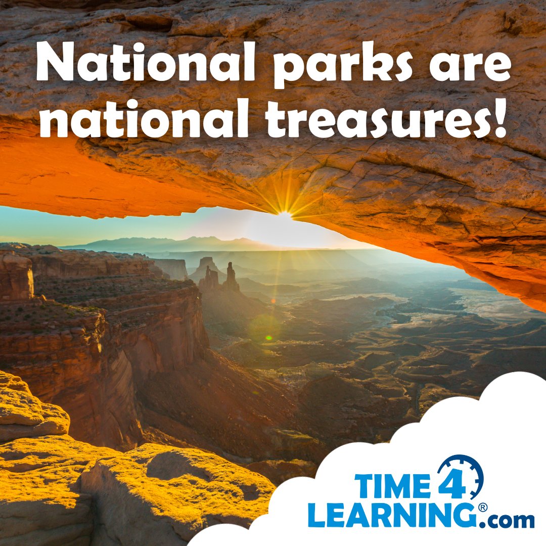 Time4Learning's tweet image. Show-and-tell time: Share something you've discovered at a favorite national park. Need suggestions of where to go for an in-person or virtual visit? Explore our state field trip guides and #FindYourPark! #NPW #FieldTrips time4learning.com/blog/tag/field…