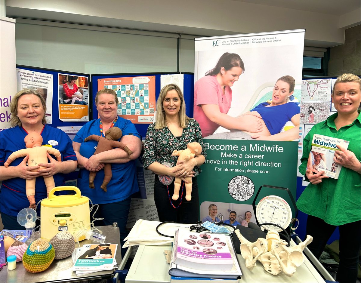 HSEMidWest's tweet photo. Today, our Promoting Nursing &amp; Midwifery Planning Team were inspiring Secondary students from Limerick, Clare, Tipperary &amp; North Cork about exciting career opportunities. The event @CERC_UHL featured interactive stands highlighting various specialties within Nursing &amp; Midwifery. https://t.co/vwuherp9eP