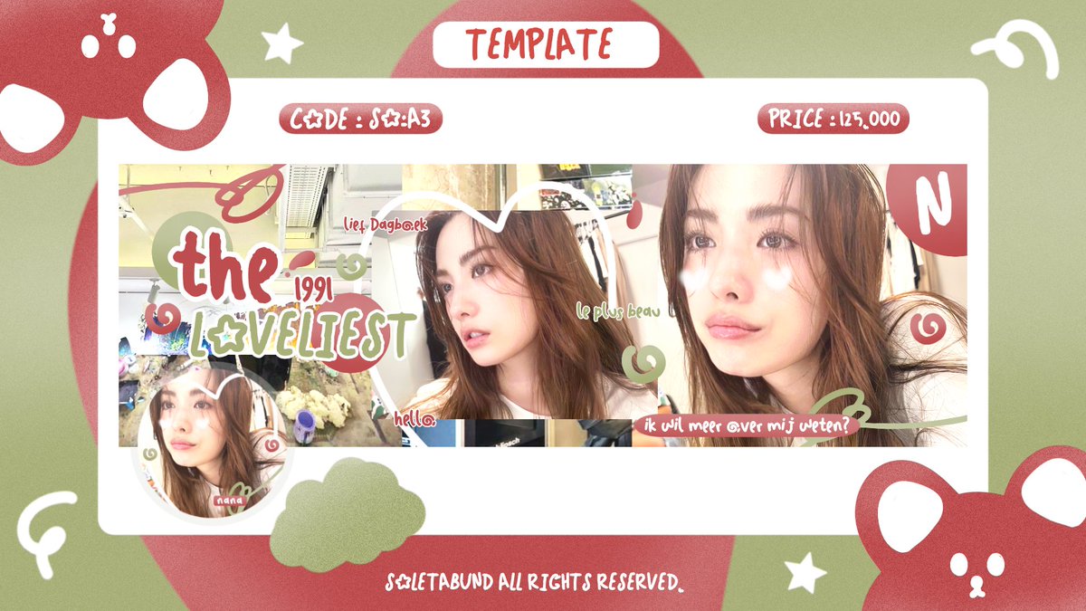 sOletabund's tweet photo. 🧸 : help rt please? — thank you!

haloo aku ada template layout yang sudah bisa diorder hari ini. cukup dm aku dengan code template + fullpay/booked yap! cek alt untuk selengkapnya... see yaa 💗 
 
#zonauang https://t.co/SVIt4YNG3z