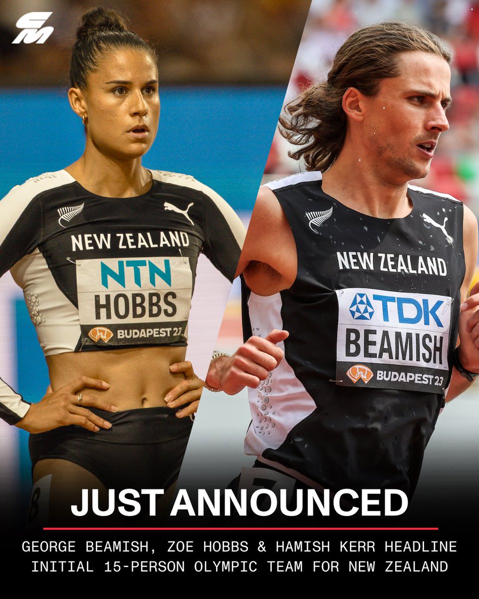 🇳🇿 After finishing third in the medal table at the 2024 World Indoor Championships, @AthleticsNZ and @TheNZTeam have confirmed the first 15 members of their Olympic squad for Paris. The first batch is comprised of: Imogen Ayris (Pole Vault) George Beamish (Steeplechase) Connor