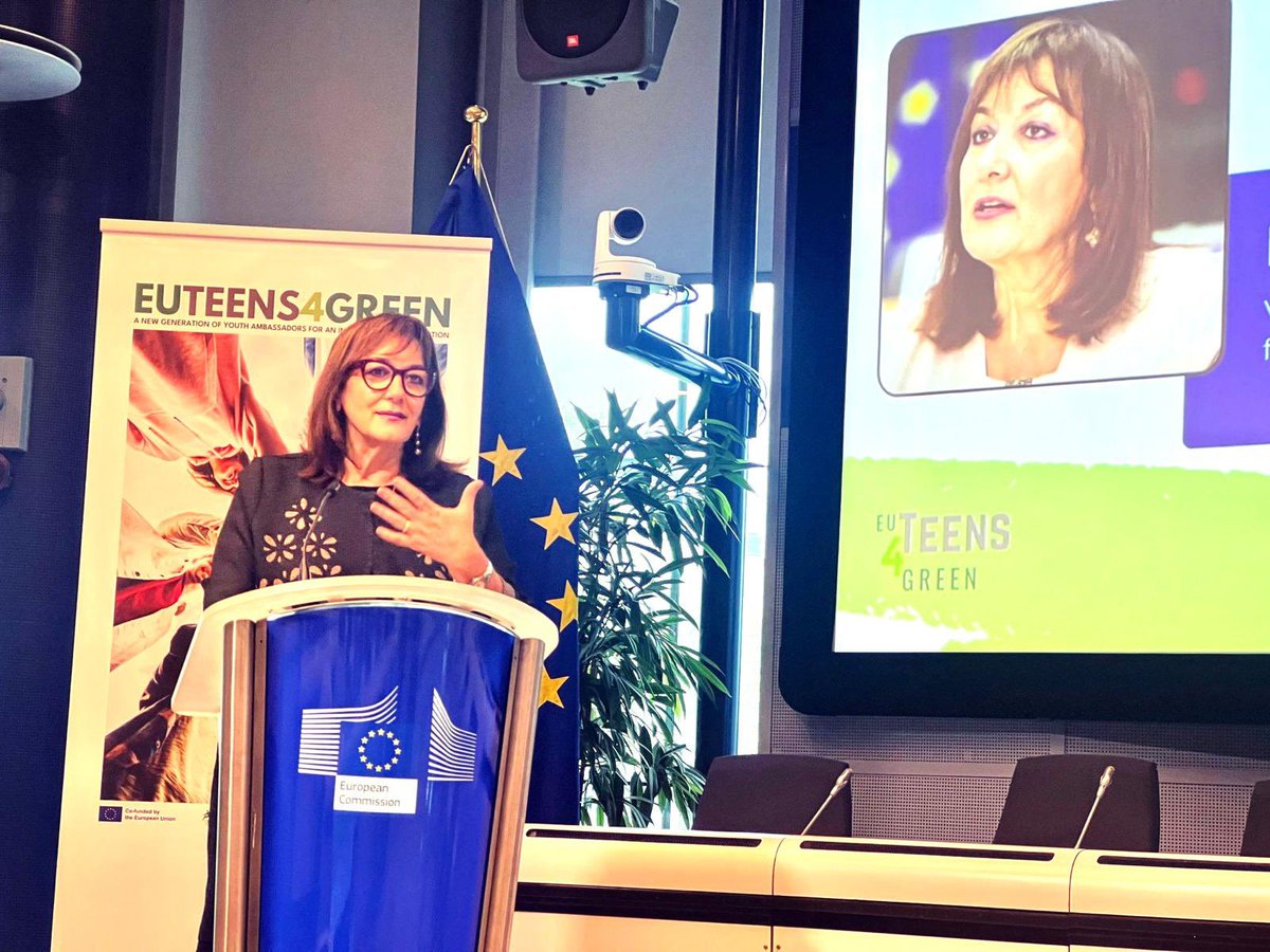 Congrats to the participants of the #EuTeens4Green initiative! Very encouraging to see so many young people addressing challenges & seizing opportunities of the #green, #digital & #demographic transitions; to build together a sustainable & prosperous future for all generations!