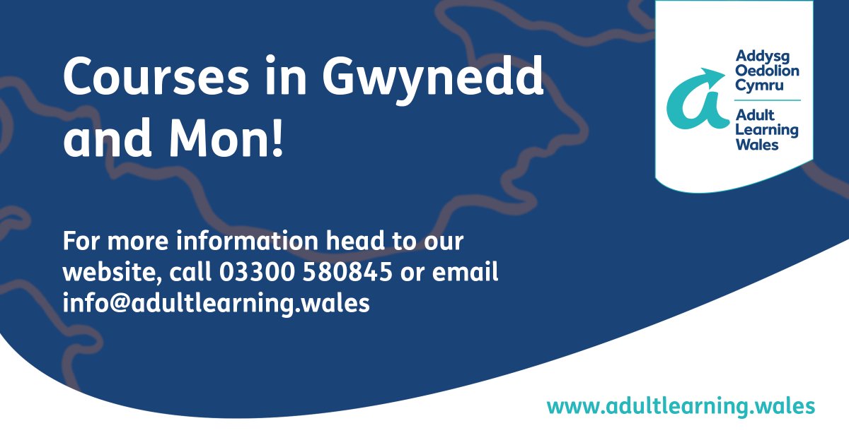 Click here to see our current courses available in Gwynedd and Mon: ow.ly/xFhA50RjNhl #adultlearningwales #northwales #wales #Gwynedd #mon #adultcourses #adulteducation