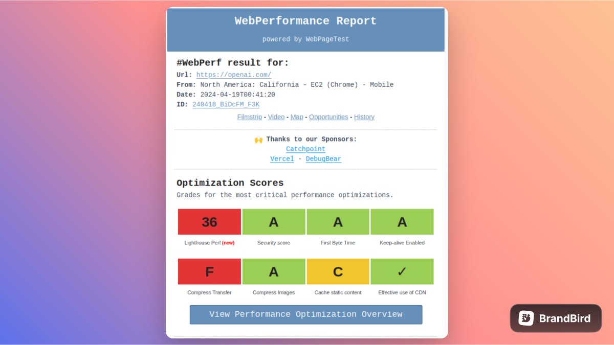 🔥 We are ready for next delivery. 🚀
You're still in time to receive your #WebPerformance Report for this week. 
All you have to do is subscribe from our website:
👉 webperformancereport.com 
Spread the word! 🙏 #webperf