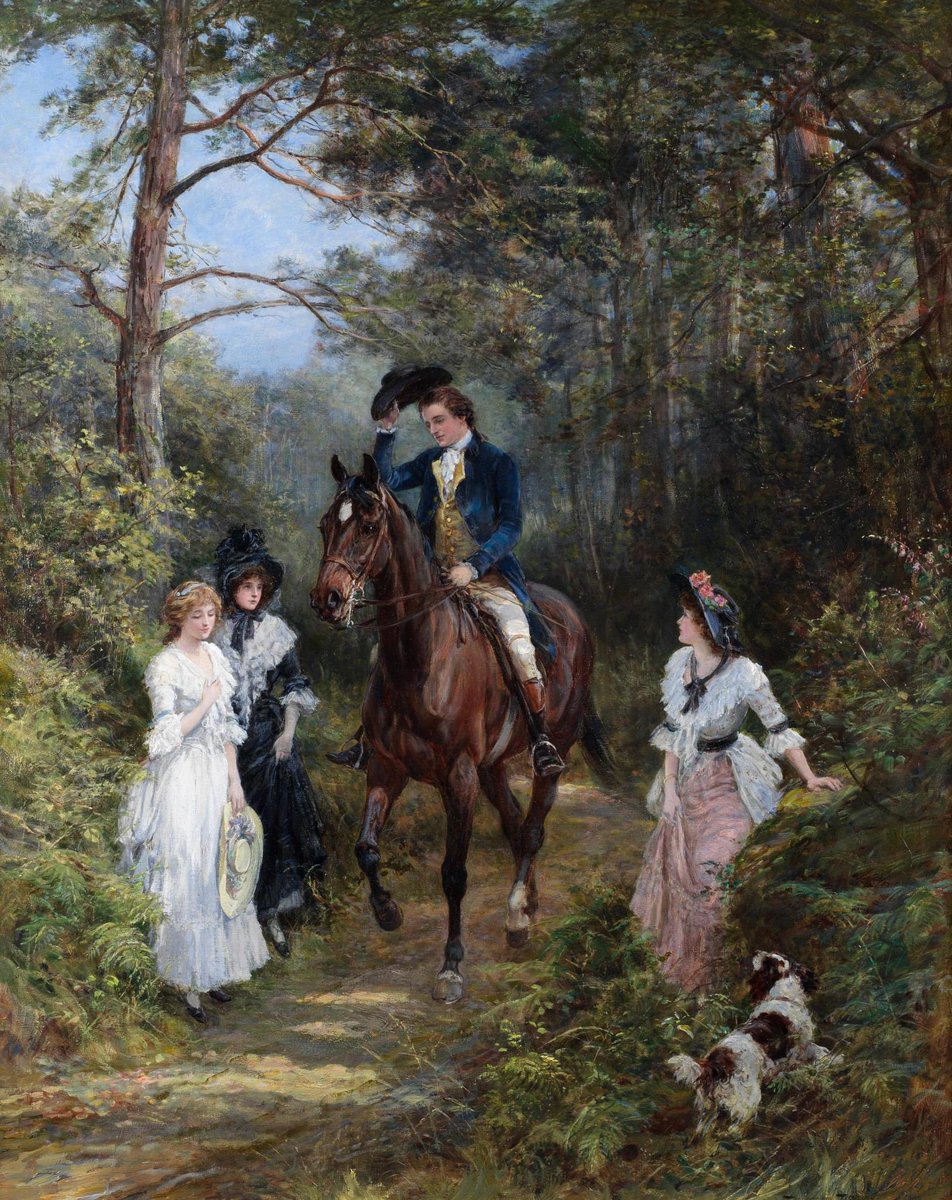 The meeting in the forest (1903) by Heywood Hardy (1842–1933)