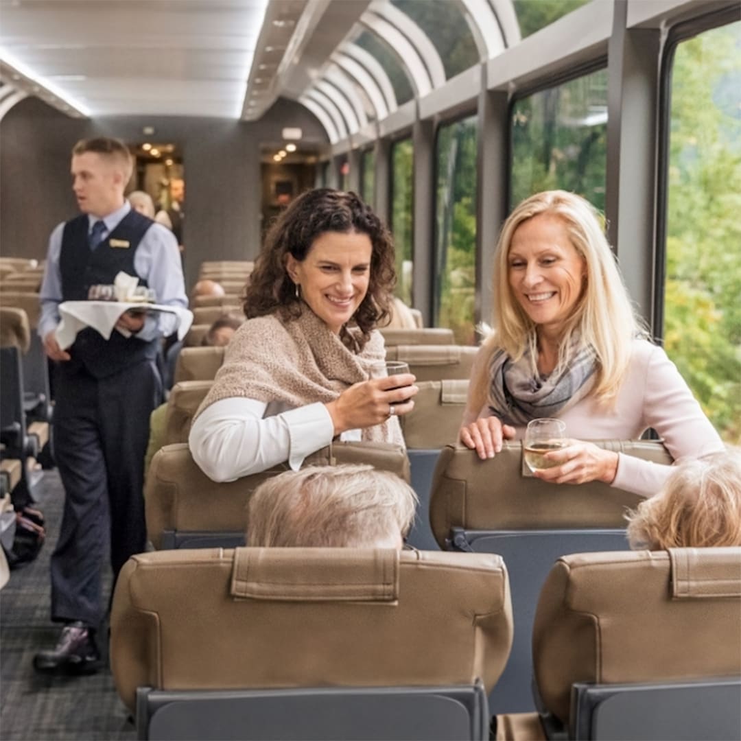 All aboard for an awe-inspiring luxury journey with Rocky Mountaineer through Canada! Traverse scenic valleys, follow the mighty Fraser River, and marvel at the majestic Pyramid Falls. Contact us to book your railway experience! cpappin.dreamvacations.com/rocky-mountain…