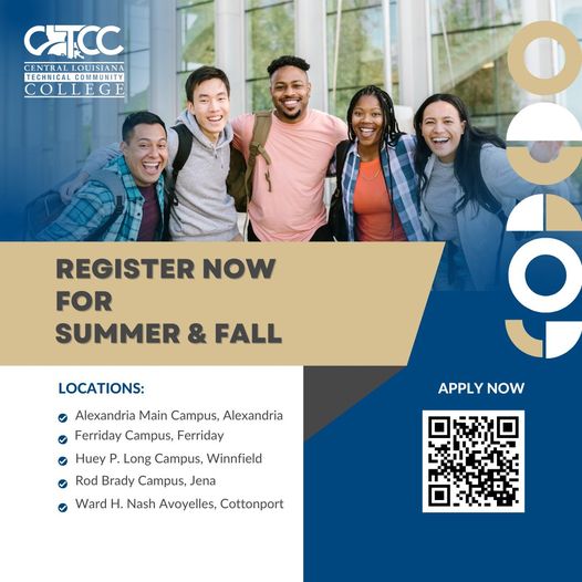 Register NOW for Summer and Fall! Click the link or scan the QR code.
🔗cltcc.edu/apply
📧info@CLTCC.edu
☎️800.278.9855
Or feel free to visit any one of our FIVE locations near you!
#goCLTCC😸 #BobcatProud🐾