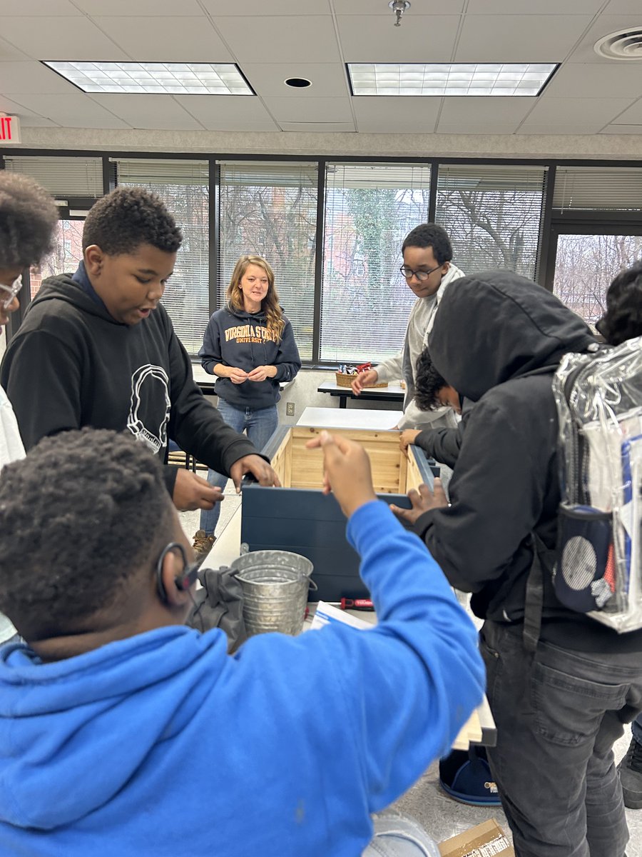 Sowing the seeds of knowledge! Petersburg Club members dig into learning about gardening by building garden beds for VSU's Randolph Farm. #youthdevelopment #youthempowerment #youthleadership #youthactivities #careerreadiness