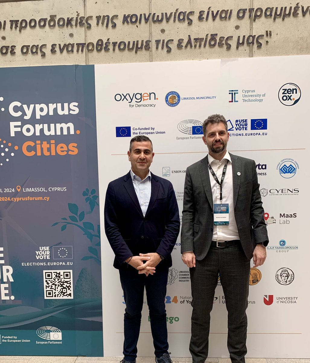Participated today in a constructive panel discussion of #CyprusForumCities on “EU Elections: Why voting matters & what Europe does for me?” Sincere thanks for the kind invitation @NicKyriakides & @oxygendemocracy @Europarl_CY #UseYourVote
