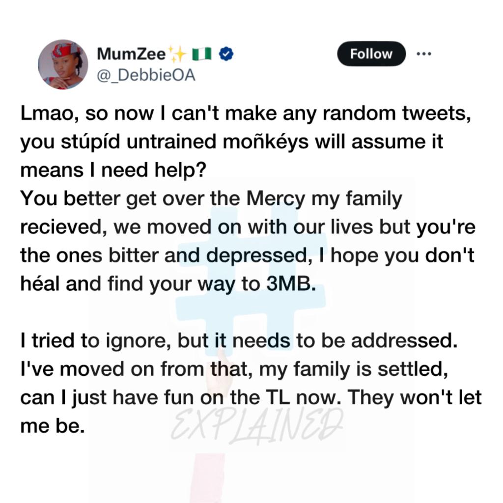 As Tunde breaks the Guinness World Record for longest time playing chess, Mummy Zee had something to say to those who called her out for an initial tweet she made
What do you have to say about this. Was she right or wrong??
#Chessinslumsafrica 
#chessmarathon 
Go Tunde. 💪