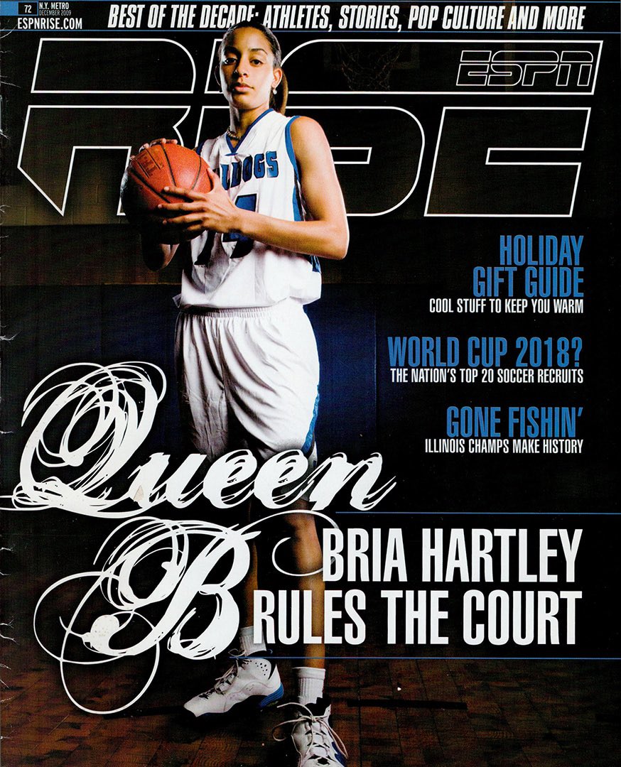 I always watched the big names (Candace, Diana, Lisa) but Bria Hartley really turned me into a women’s basketball FAN! I remember watching her highlights on MSG Varsity. The Long Island Legend!!! Shoutout to @Breezyyy14 👑