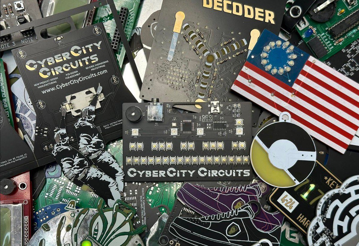 You may be wondering who is behind our badges this year & we are so lucky to have worked with @MakeAugusta ! Truly the GOAT when it comes to badges & rumour has it that they are accepting @defcon orders until the end of the month 👀