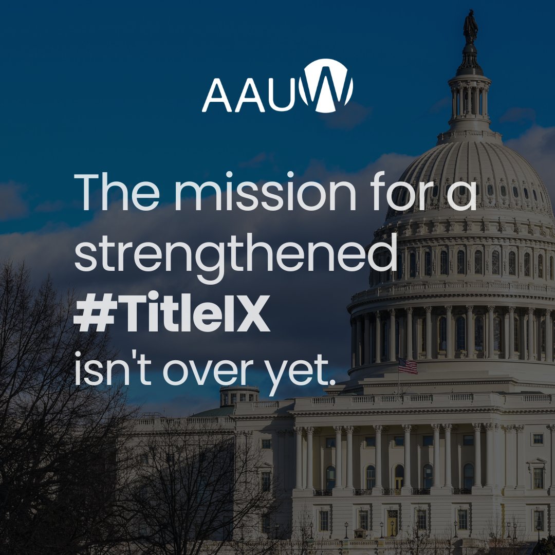 The mission for a strengthened #TitleIX isn't over yet: We urge @POTUS to now take swift action to establish an inclusive athletics rule & urge Congress to support efforts to ensure every student has the opportunity to participate in all educational settings. Stand with us: