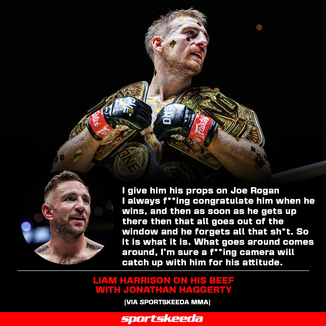 What goes around, comes around. 🤫 'Hitman' Liam Harrison delves into his ongoing feud with two-sport world champ Jonathan Haggerty. #MuayThai #ONEChampionship