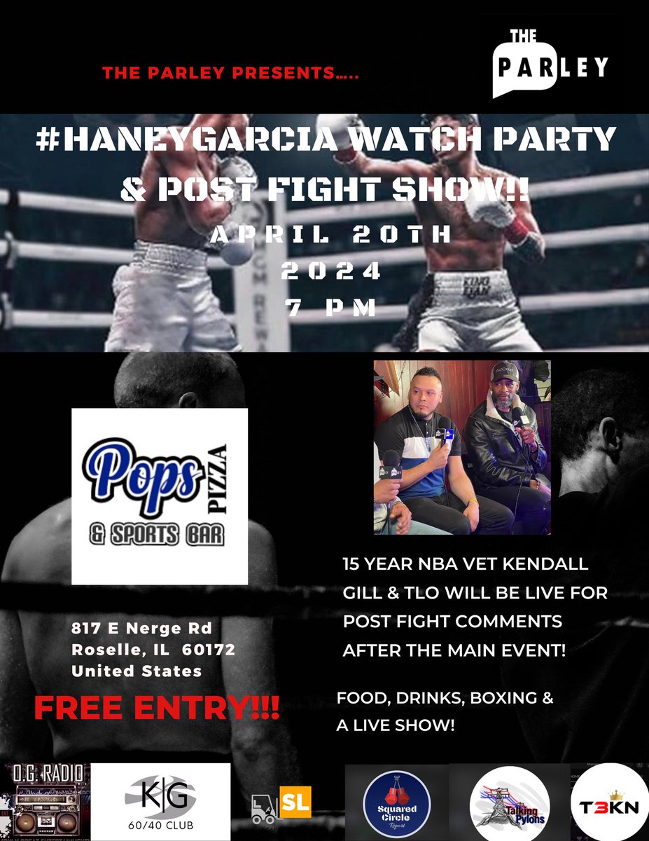 parleyshow's tweet photo. TOMORROW 🚨🚨 Olivia Curry will join our post fight show with @KendallG13 &amp; @tlotvshow after #HaneyGarcia ahead of her big fight in Miami next week! Join us!!! 
#boxing #postfight #theparley #oliviacurry #chicago #liveshow https://t.co/kDAkXlmB06