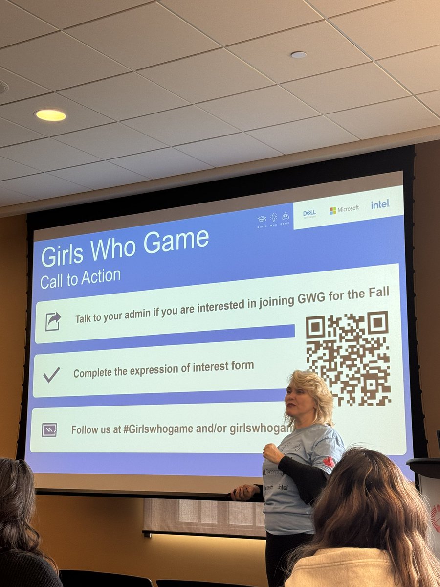 #tdsbUL24 amazing session held by @KatPapulkas for #GirlsWhoGame. Discover critical importance of nurturing coding and STEM skills among young girls! #inspiring