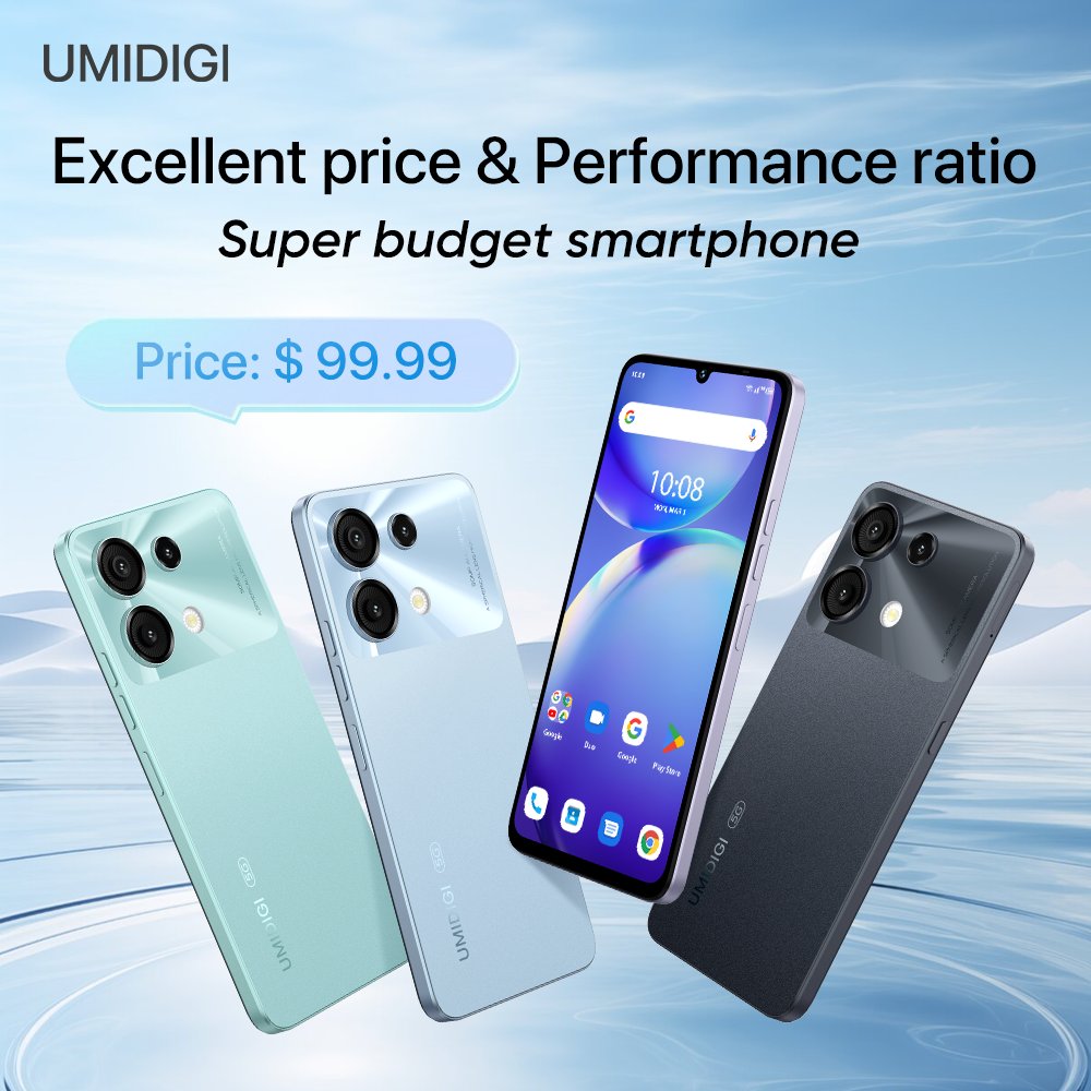 🎉🎉The #UmidigiG95G, the benchmark in affordable 5G, is yours at $99.99! 🎊🎊